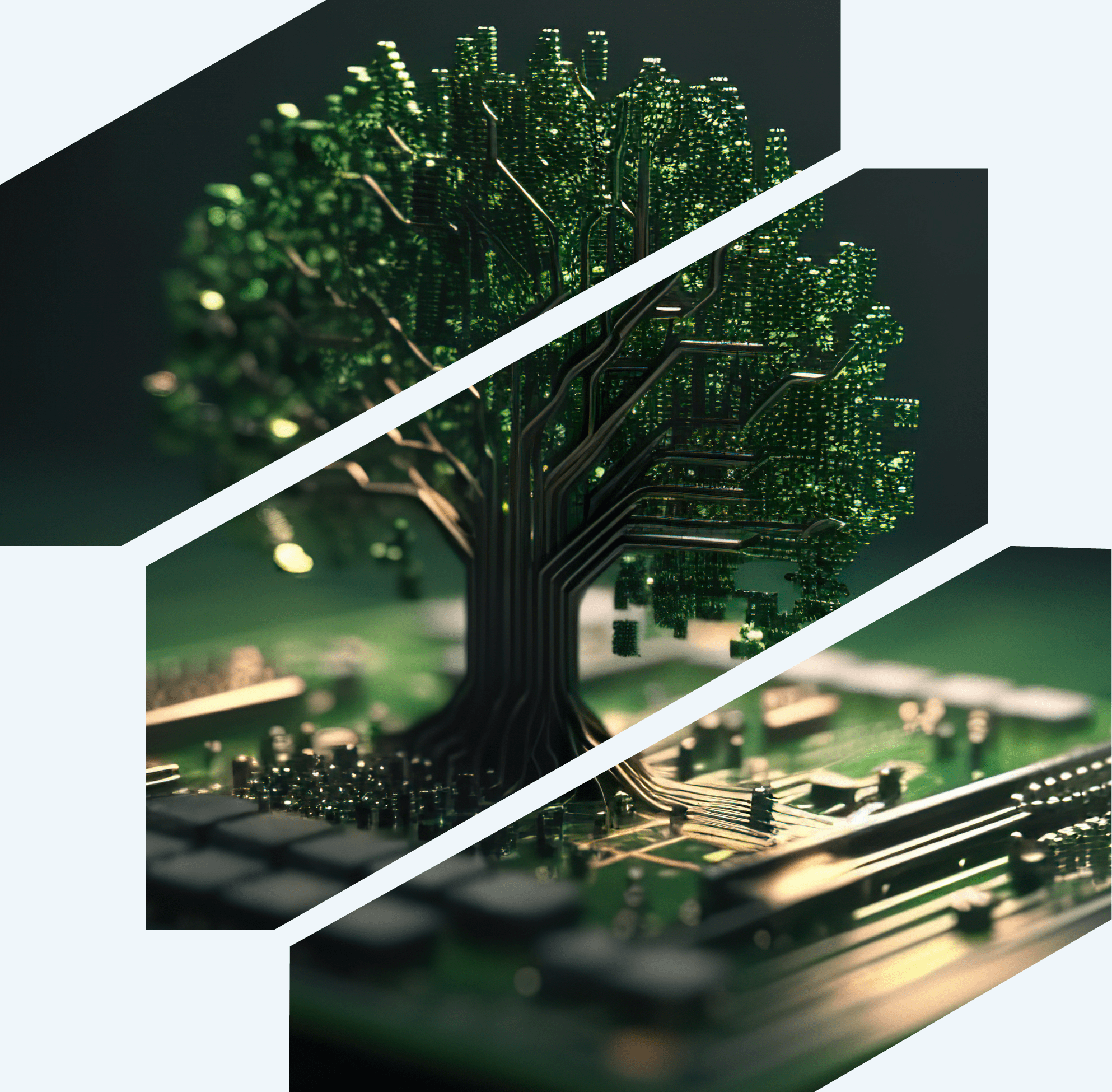 Green computing initiatives collage